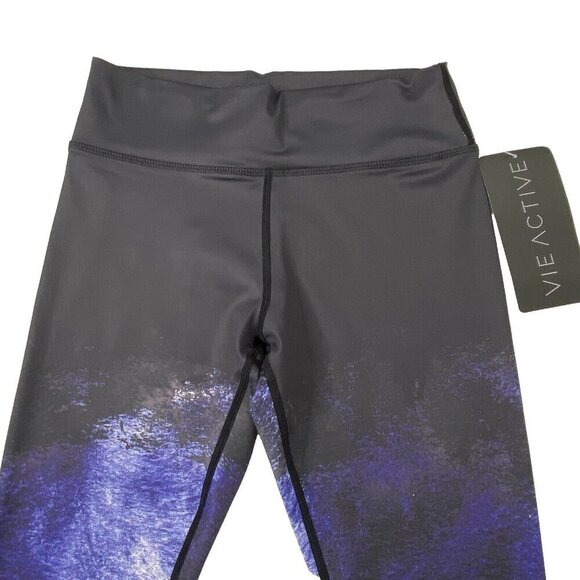 VIE ACTIVE Rockwell Skinny Athletic Workout Legging Pants Womens size S Ocean - Picture 3 of 8